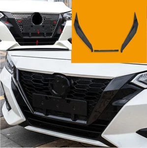 Carbon Look U Shape Front Grill Frame Cover Trim ABS For Nissan Sentra 2021 2020 - Picture 1 of 8