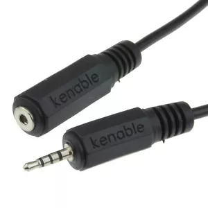 4 postes 3 bandas 2,5 mm macho a hembra conector extensión cable AV 3 m - Imagen 1 de 4