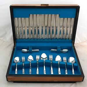 NEW ROSE Design ARDEN PLATE Silver Service 58 Piece Canteen of Cutlery