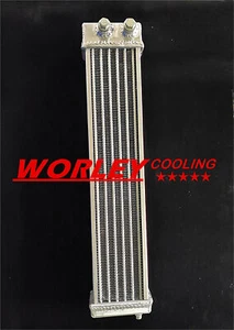 QLD-aluminum oil cooler for Mazda RX2 RX3 RX4 RX7 RX5 S1 S2 RX-2 RX-3 RX-4 new - Picture 1 of 12