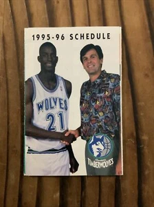 1995-96 Kevin Garnett Kevin McHale Minnesota Timberwolves calendario Celtics - Imagen 1 de 4