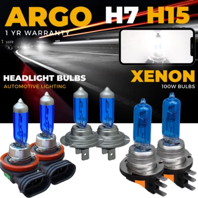 For Ford Transit Courier Van Headlight Hid Xenon White 100w Fog Side Light Bulbs - Image 1 of 4