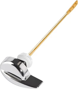 Poignée de levier de chasse d'eau de réservoir de toilette à montage latéral 20,5 cm poignée de chasse d'eau de toilette, argent - Photo 1/3