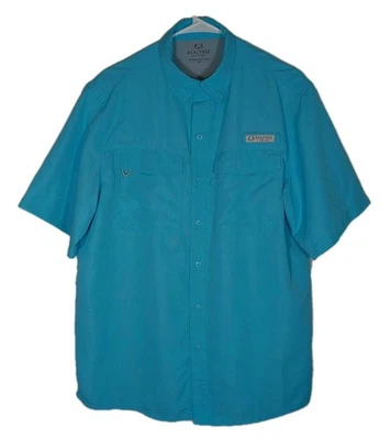 Realtree Mens Fishing Button-Down Shirt Size Medium UV Protection Vented Pockets - Image 1 of 4