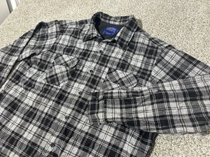 Pendleton THE ORIGINAL BOARD Shirt 100% Virgin Wool Black Gray Men’s XL TALL - Picture 1 of 9