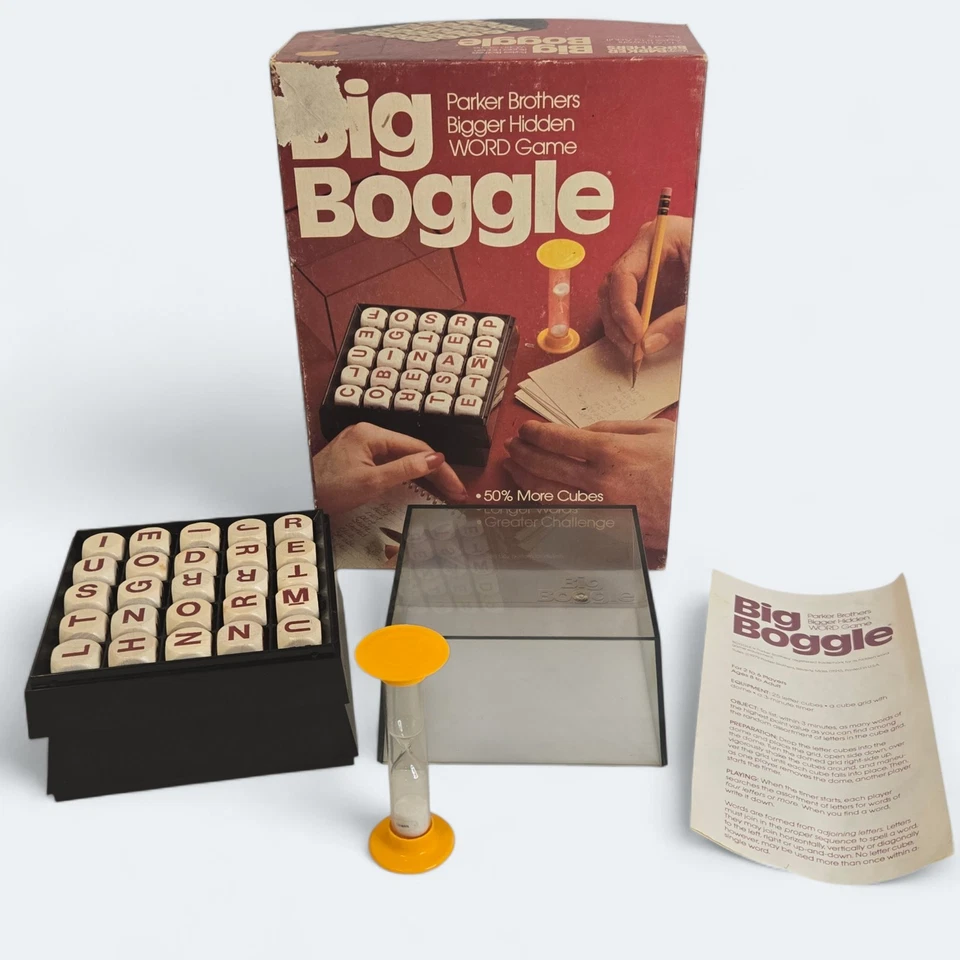 Big Boggle Vintage 1979 Parker Brothers Hidden Word Game **COMPLETE** - Image 1 of 4