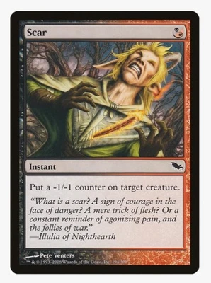 Scar | MTG SHM | Instant Removal -1/-1 Counter Pauper EDH | LP - Image 1 of 3