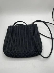 Vintage Nine West Boho Faux Leather Woven Brown Shoulder Bag Purse - Picture 1 of 7