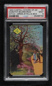 1940 Il Mago di Oz Scatola Gialla Numero Verde Dorothy Spaventapasseri #4 PSA 9 MINT 2xw - Foto 1 di 3