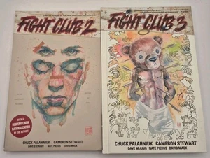 2 Chuck Palahniuk Dark Horse Comics Fight Club 2&3 Graphic Novel Hardback Books - Picture 1 of 4