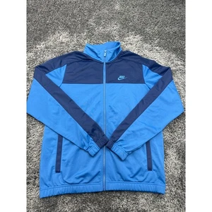 Nike Hombres Azul Chaqueta de Pista UK M Cremallera Completa Bloque Paneles de Color - Imagen 1 de 9