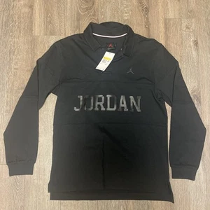 Jordan Essentials Men's Long-Sleeve Statement Top Size Large FV7261 010 Black - Picture 1 of 9