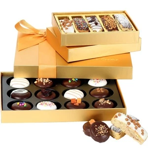 Chocolate Gift Basket - Chocolate Gift Tower - Chocolate Covered Gourmet Cook... - Picture 1 of 4