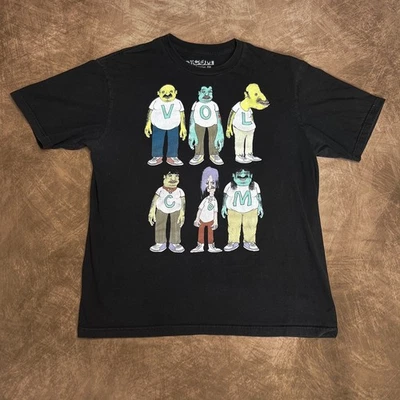 Volcom Graphic T-Shirt Black Short Sleeve Multicolor Skater Men's XL Streetwear  - Image 1 of 4