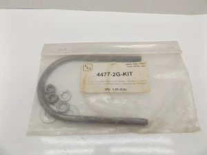 Lot Of 11 Galvanized 3/8" U-Bolt W/ Hex Nuts ; Fits 3-1/2" OD Pipe 4477-2G - Picture 1 of 2