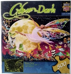 Moon Fairy Glow In The Dark Gary Walton 500 pc 19" X 13" MasterPieces Puzzle - Picture 1 of 1