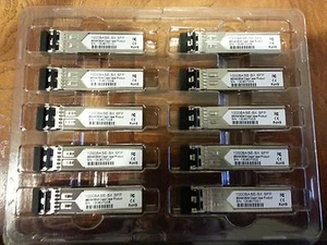10 pack GLC-SX-MM Cisco Compatible 3 YR WARRANTY (1000BASE-SX SFP) ships fast - Picture 1 of 3