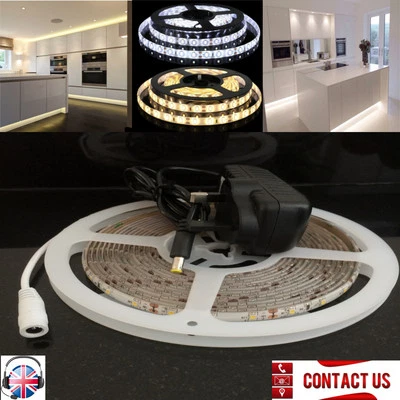 ONLINE-LEDS 5M Cool White Under Kitchen Led Cupboard Cabinet Strip Light Lighting Lights