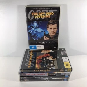5 x James Bond DVD Movie Bundle R4 PAL Roger Moore Pierce Brosnan Daniel Craig - Picture 1 of 21