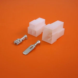 3 Way Pin Electrical Wiring Multi-Connector 6.3mm Terminals - Motorcycle Car Van - Picture 1 of 1