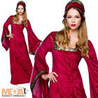 Medieval Princess Ladies Fancy Dress Historical Period Character Womens Costume