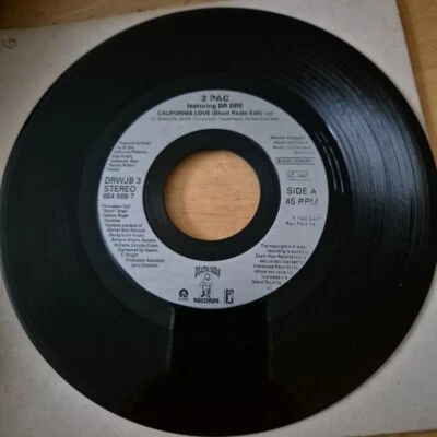 2Pac Ft Dr. Dre - California Love - Orig 1995 UK Jukebox Vinyl 7" Single - VG - Image 1 of 4