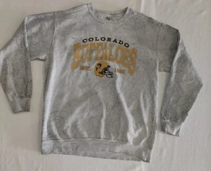 Colorado Buffaloes CU  Gray Crewneck Sweatshirt Adult Size Medium - Picture 1 of 6