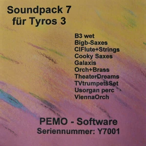 PEMO Software Soundpack 7 für Yamaha Genos, Tyros 2,3,4,5, PSR770,775,970,975... - Bild 1 von 1