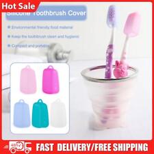 3pcs Tooth Brush Pod Silicone Toothbrush Head Box Soft Food Material for Outdoor
