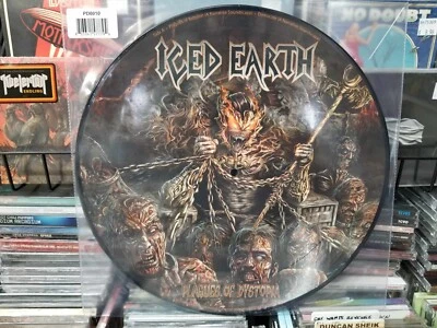 ICED EARTH  - PLAGUES OF DISTOPIA -  (RSD 2023) VINYL 12" PICTURE DISC -   NEW - Image 1 of 2