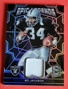 TARJETA JERSEY USADA BO JACKSON #20/99 PLATA PRIZM 2022 SPECTRA EPIC LEGEND RAIDERS - Imagen 1 de 2