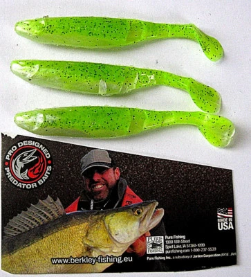 Flex Shads von Berkley Länge 10cm weicher Gummifisch Inhalt 3 Stück - Bild 1 von 4