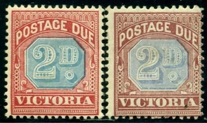 1890 Australia Victoria, Tax stamp, Mi. 3 a+b, MLH - Picture 1 of 1