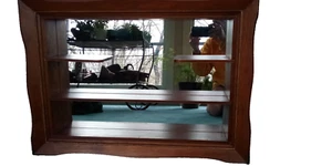 VINTAGE MID CENTURY SHADOW BOX ILLINOIS MOULDING MIRRORED LARGE 29 X 21 X 5” NR - Picture 1 of 5