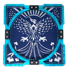 C4Labs ~ 10″ x 10″ Party Dice Tray – Fire & Ice Phoenix – Color Options - Picture 1 of 19