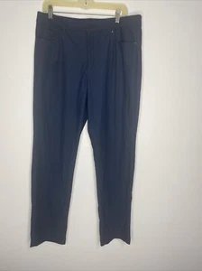 VRST Golf Tech Chino Flat Front Blue Slim Fit Athleisure Pant Mens 36 x 32 - Picture 1 of 7