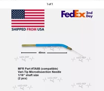 MEDREP Ellman Vari-Tip Microdissection Needle Electrode Tungsten Wire Tip-Reusable