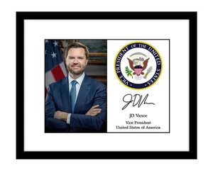 JD Vance 8x10 Signed official portrait photo US Vice President Trump 2024 VP - Picture 1 of 2