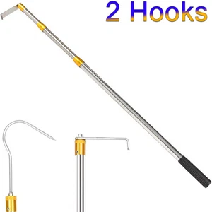 Telescoping Cargo Grabber Reach Tool Pickup Truck Bed Cargo Retriever 2.5ft- 6ft - Picture 1 of 8