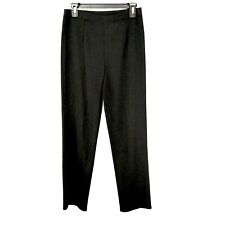 Ming Wang Basic Black Acrylic Knit Dress Pants Size S Petite Pull On Classic