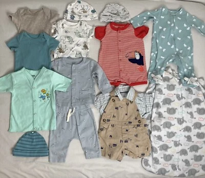 Bebé Niño Recién Nacido Carter's Camisas Pantalones Ropa Trajes Lote Paquete Foto 1 de 4