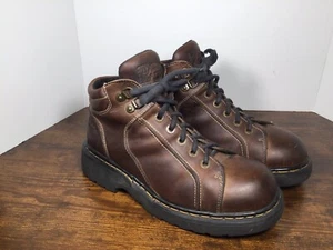 Vintage Dr Doctor Martens 9352 Leather Boots Men's Size 9 England Chunky Y2K - Picture 1 of 10