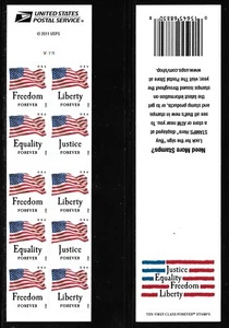 Scott # 4676b Convertible Booklet of 10-2012 (45c)Forever Flag--Flawless! MNH - Picture 1 of 1