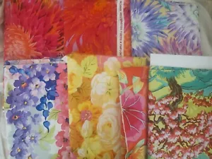Philip Jacobs Rowan Fabric Lot JAPANESE CHRYSANTHEMUM Etc. 3+ Yds Total - Picture 1 of 7