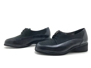 Solidus Damen Halbschuhe Gr. 38,5 Schnürschuhe Freizeitschuhe Komfort Schwarz - Bild 1 von 4