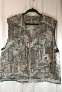 Mossy Oak Hunting Vest BreakUp Infinity Pattern Lots Of Character Vintage - Picture 1 of 21