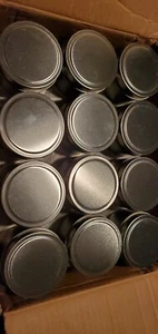 Latas redondas de 4 oz sólidas profundas con tapa (192 contenedores de estaño) - Imagen 1 de 3