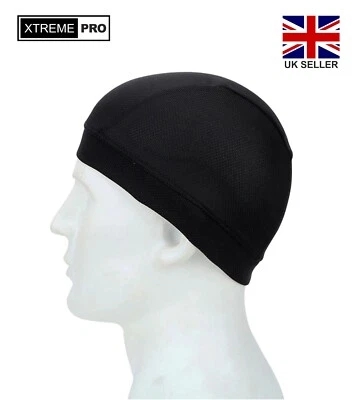 Xtreme Pro Suave Algodón Calavera Gorra Gorro Bicicleta/Moto Bajo Casco Forro Reino Unido Foto 1 de 4