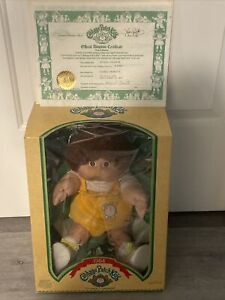 Vtg 1983 Coleco Cabbage Patch Boy Doll born Oct 1 w/Adopt Certficate NIB