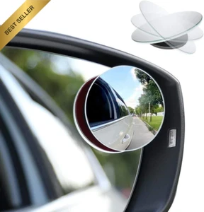 2PCS Blind Spot Car Mirrors, 2" HD Glass, Adjustable Convex Rearview Mirrors - Picture 1 of 12